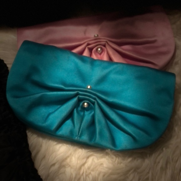 YSL silk evening clutch